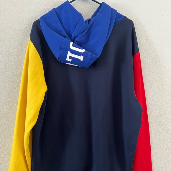 Ralph Lauren Men's Colorblock Hoodie - Blue, Red, Yellow, Green - Picture 2 of 4